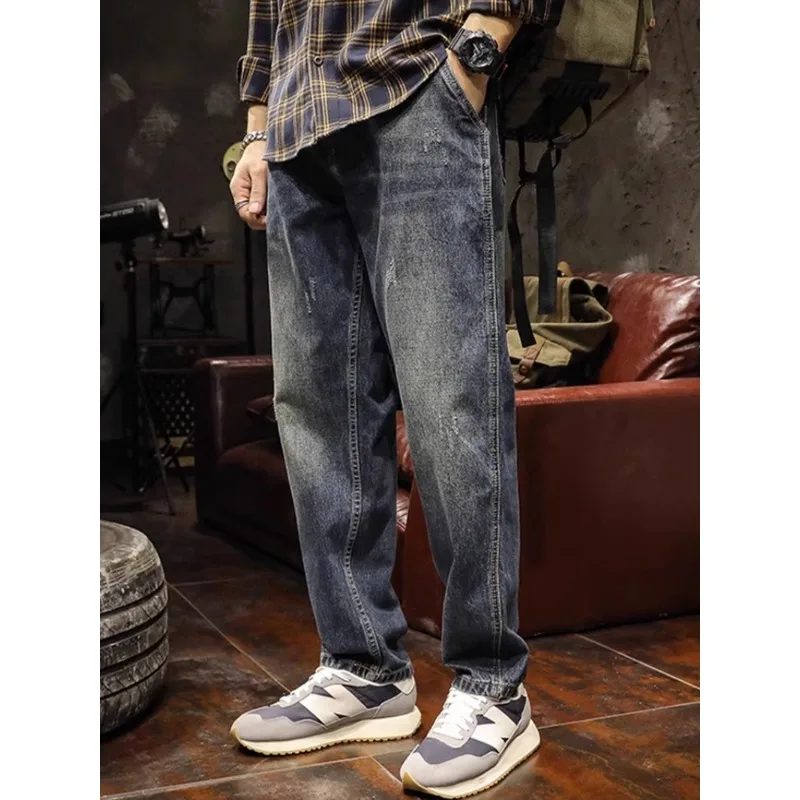 

Мужские классические брюки, весна-лето, Мужская одежда, модные уличные ретро брюки, Новинка