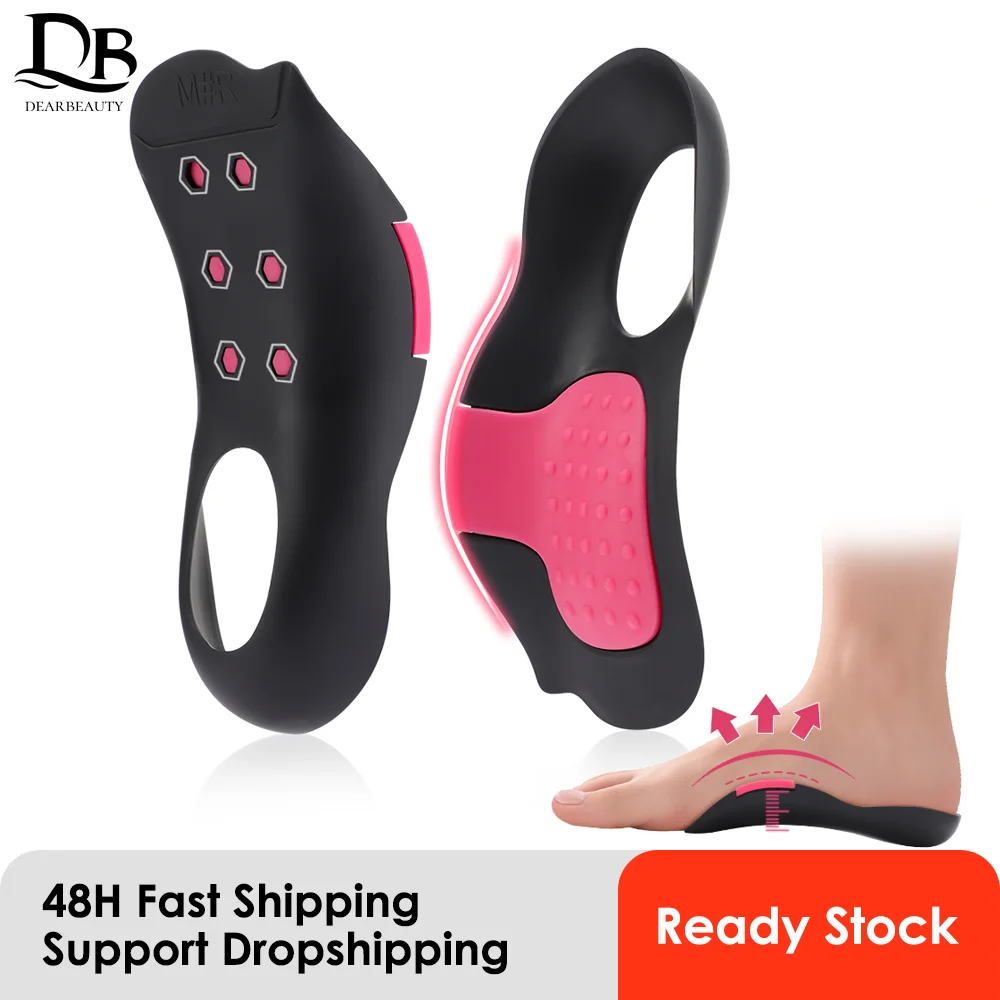 Plantillas ortopédicas de soporte para arco para pies planos y corrección de piernas X/O, plantillas para fascitis Plantar para aliviar el dolor para hombres y mujeres