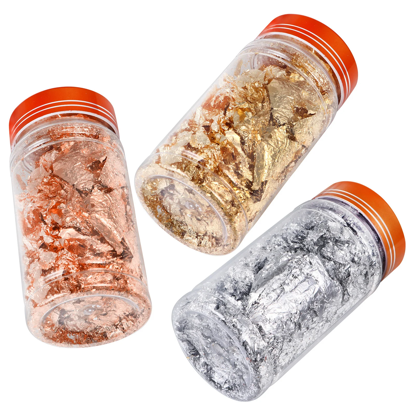 Calcomanías para decoración de uñas, lámina brillante dorada y plateada, decoración de escamas brillantes para fiestas, adorno de manicura, 3 uds.