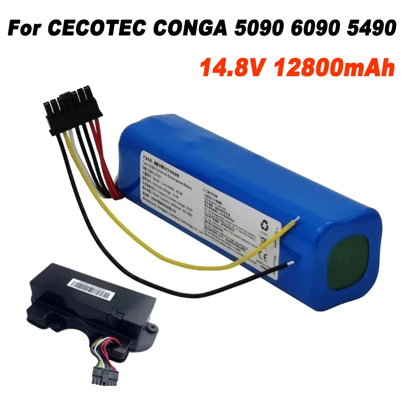 

New 14.8V 12800mAh 100% New CECOTEC CONGA 5090 6090 5490 Mopping Robot Battery Pack Netease Intelligent Manufacturing NIT Model