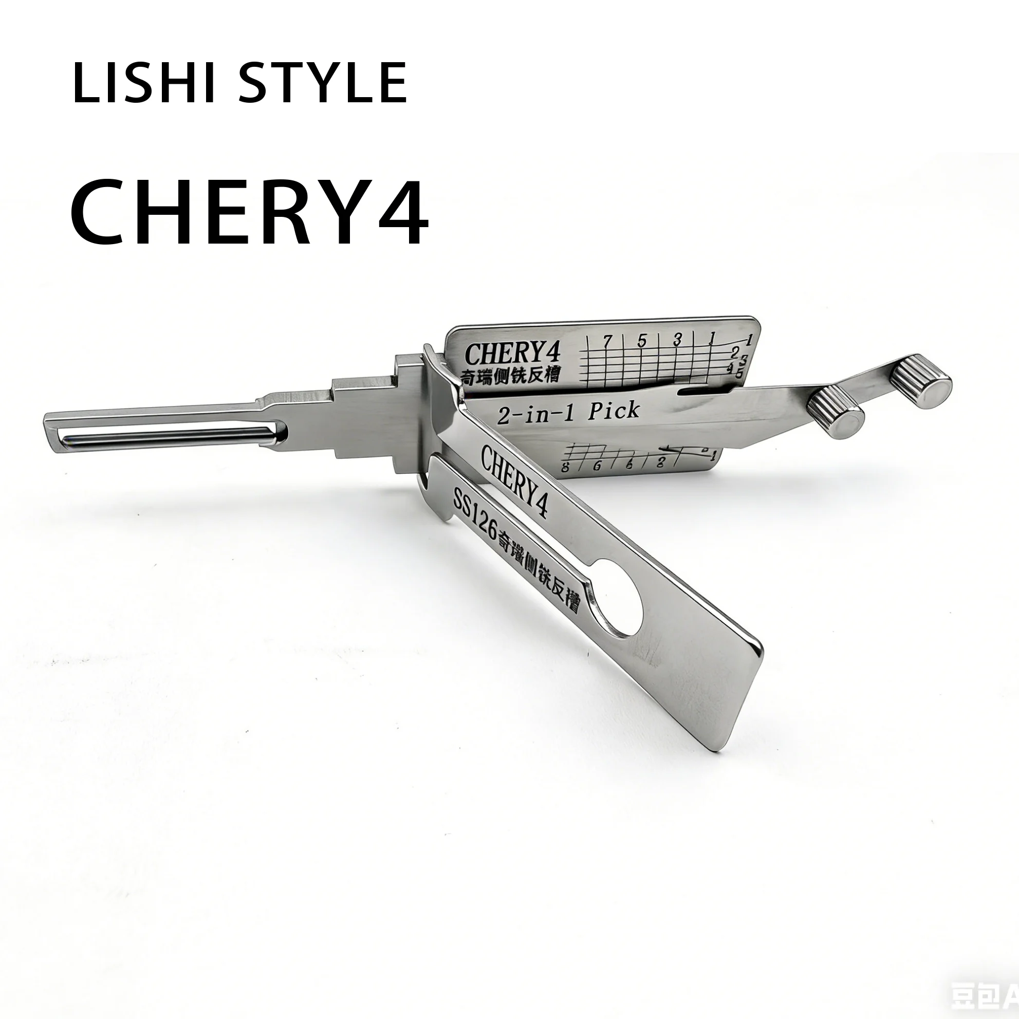 

Декодер-инструмент 2-в-1 в стиле Lishi для новых моделей Chery (для слесарей)