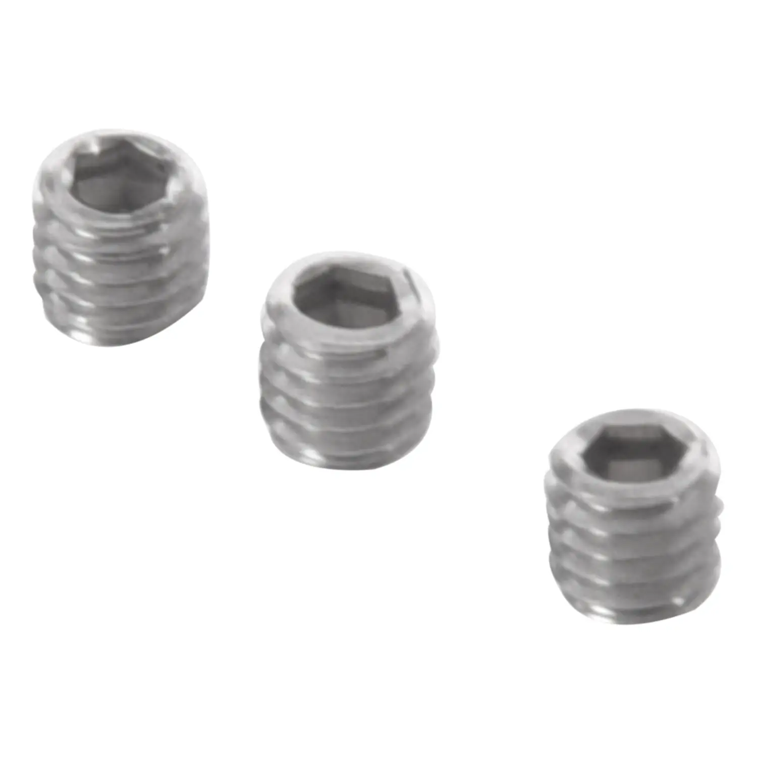 ABZV-50pcs M3x3mm Set Soket Hex Baja Tahan Karat Sekrup Grub Titik Tutup Perak