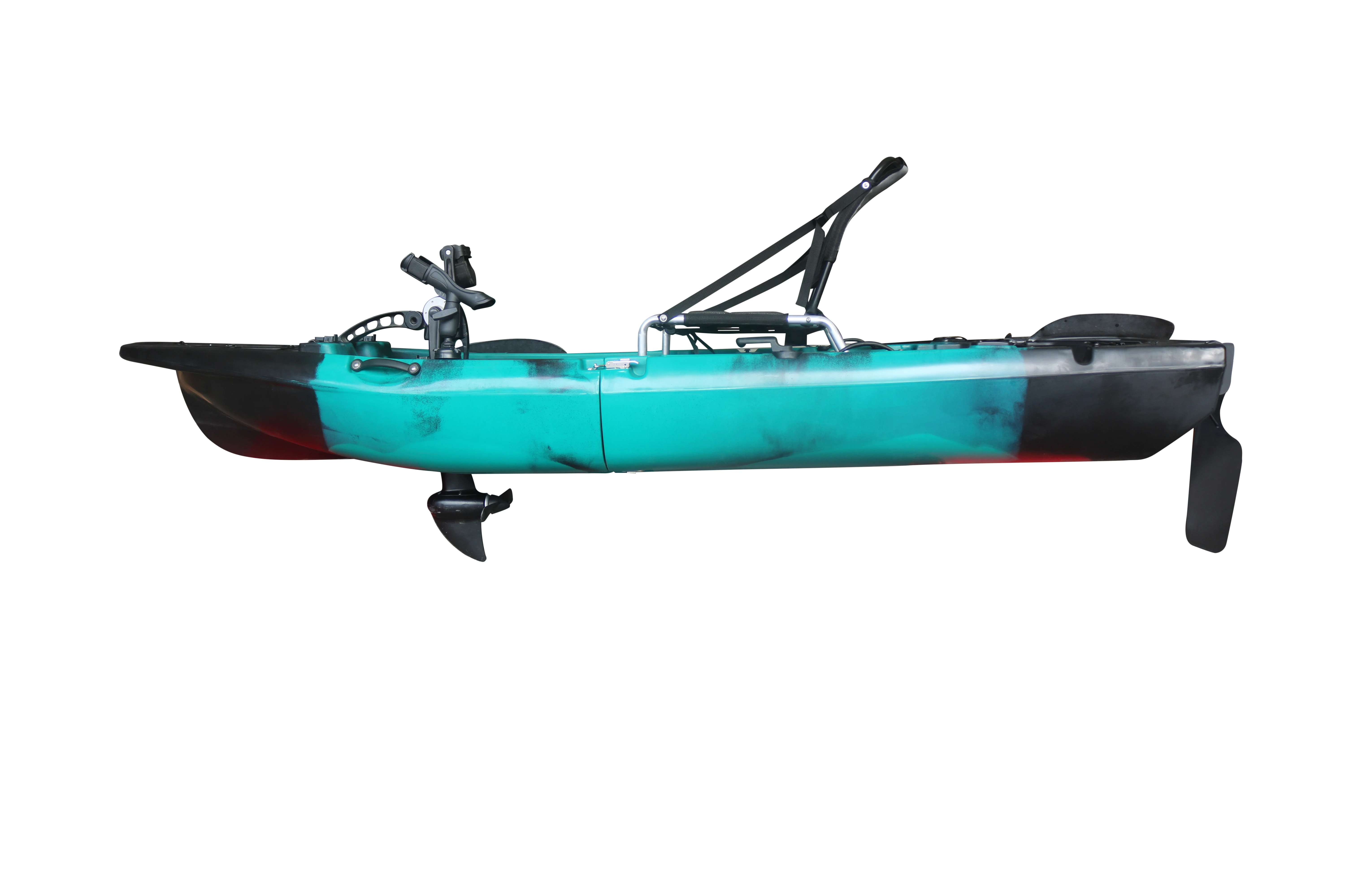 Vicking Kayak da 9 piedi con elica Ocean Pedal Drive Kayak da mare modulare in HDPE per 1 persona per la pesca Fiumi in materiale scafo in HDPE