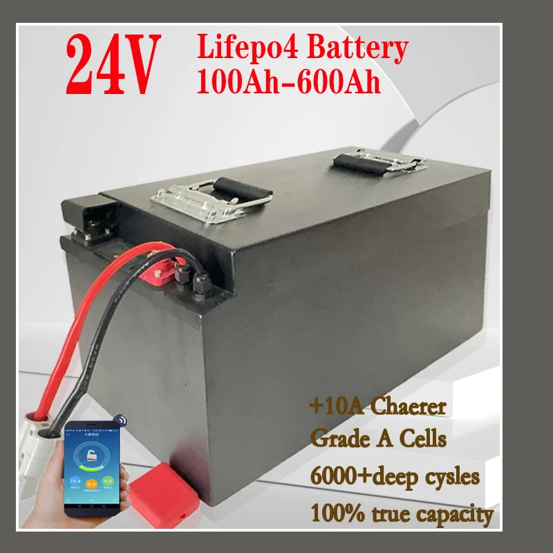 

Lifepo4 аккумулятор Водонепроницаемый 24 В 50 Ач 60 Ач 80 Ач 100 Ач 130 Ач 150 Ач 200 Ач BMS 8S для троллингового двигателя солнечной системы Кемпер + зарядное устройство 10 А