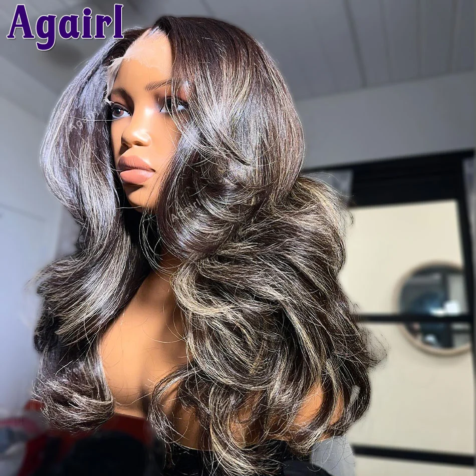 

13x6 Lace Frontal Body Wave Human Hair Wigs Highlight Blonde Pre Plucked 13x4 Transparent Lace Front Wigs for Women 6X4 Lace Wig