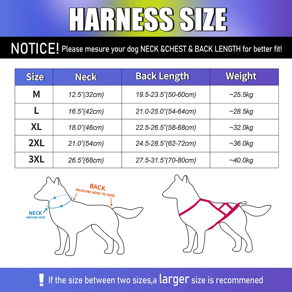 Dog Sled Harness Reflective Dog Weight Pulling Harnesses Adjustable Pet Training Sleding Harness For Medium Large Dogs Skijoring