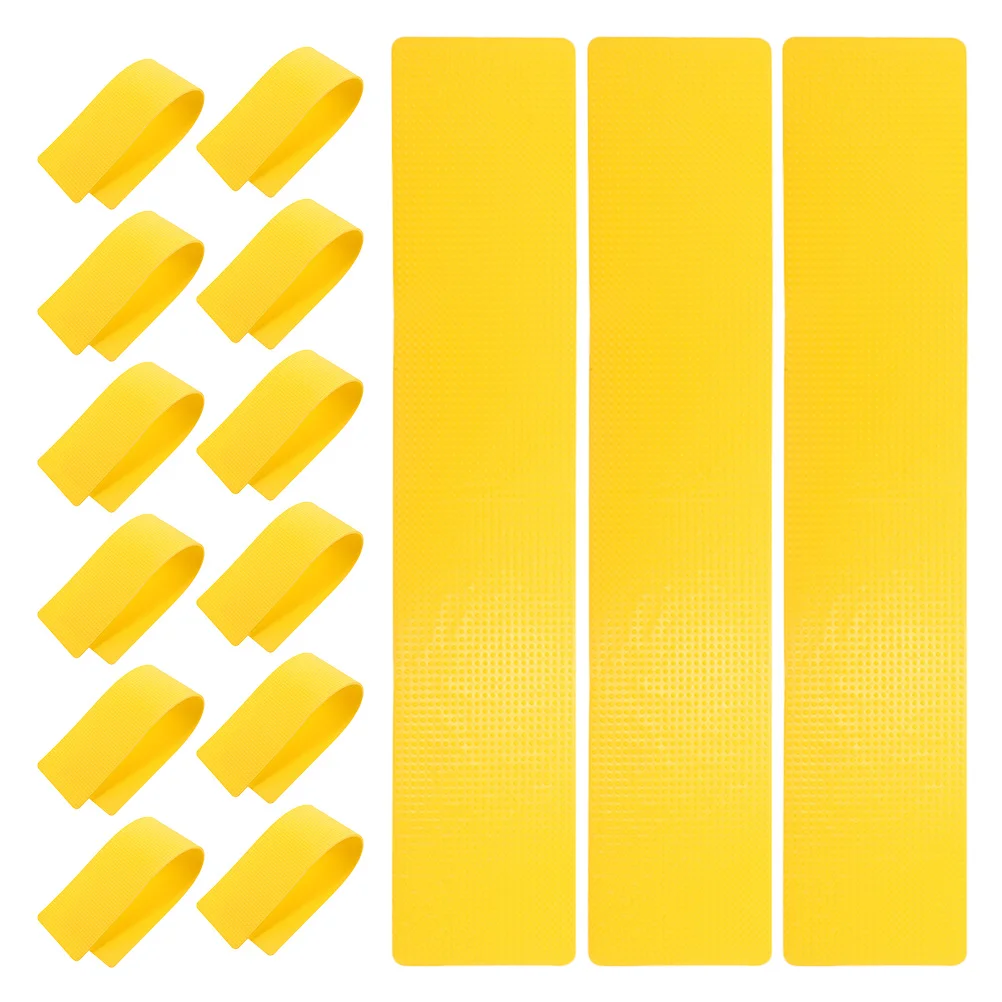 เส้นมาร์คสนามเทนนิสสีเหลือง 15 เส้น ทนทาน สำหรับทำเครื่องหมายพื้นสนามกีฬา ใช้ได้ทั้งในร่มและกลางแจ้ง สำหรับฝึกซ้อมแบดมินตัน พิคเคิลบอล บาสเกตบอล