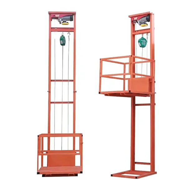 Stock Fast Delivery 4m Small Elevators for Homes Lift Tables Simple Cargo Lift Elevator Home House for Goods Material Person