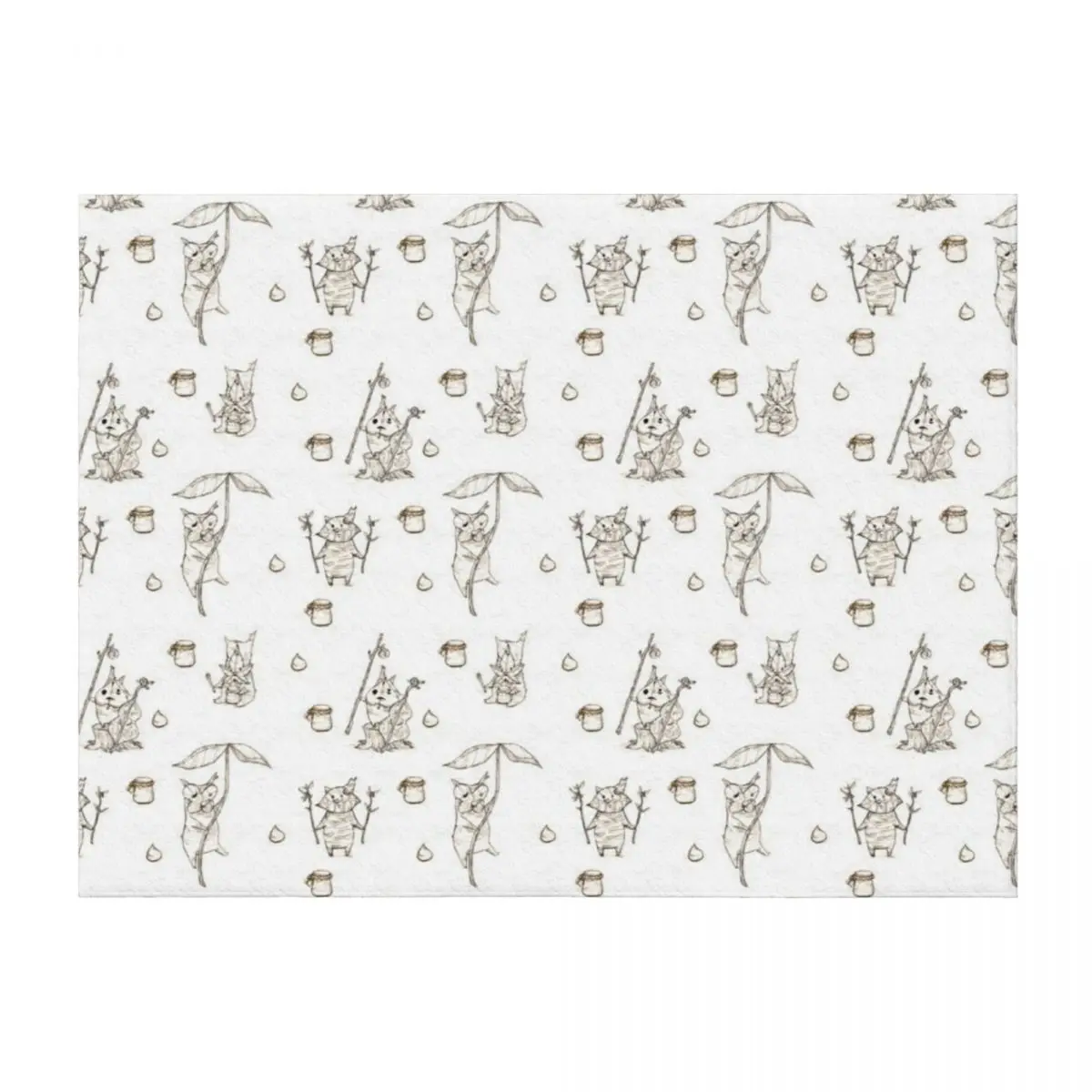 

Korok Party sepia Throw Blanket Winter beds Quilt Soft Big Soft Plush Plaid Blankets