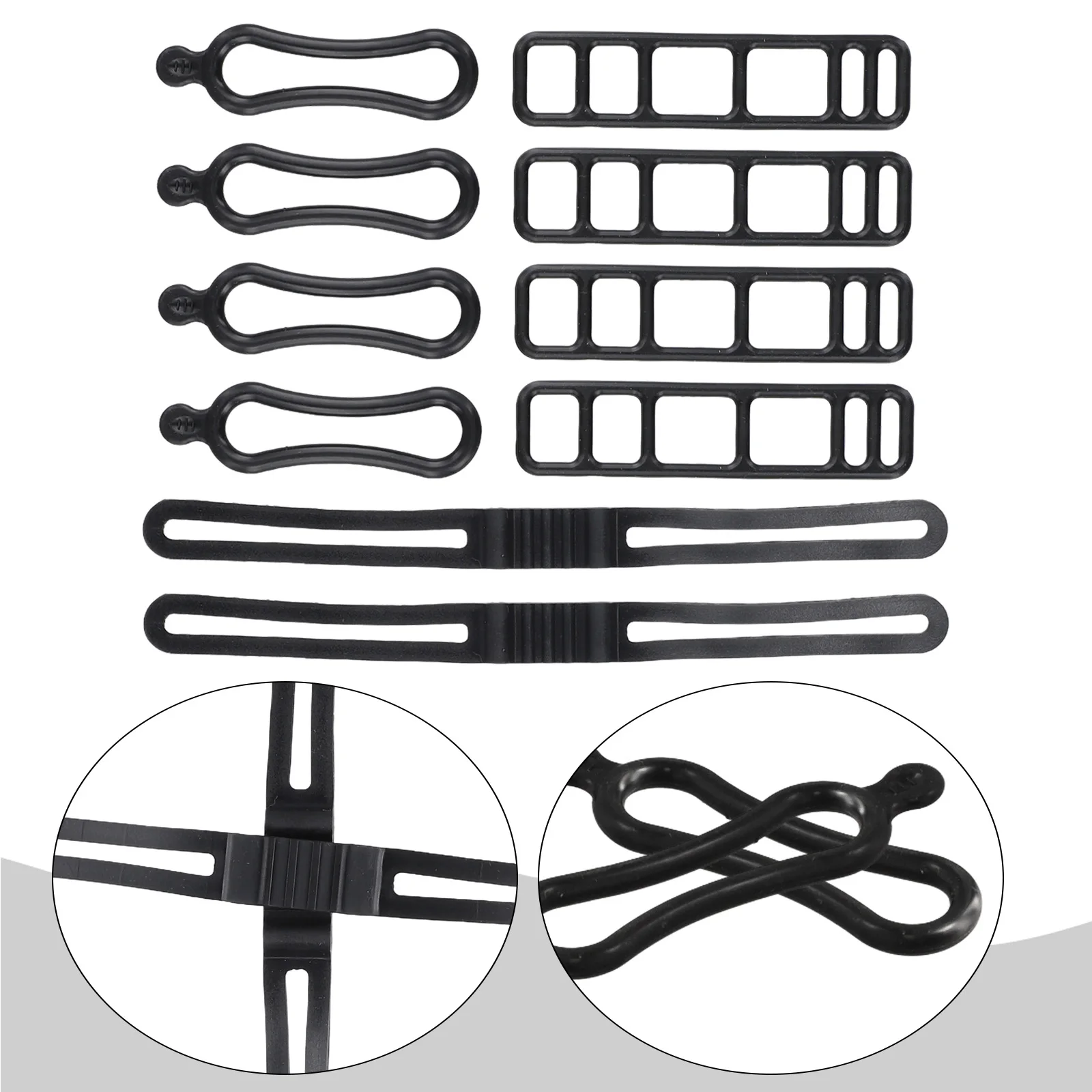 Silicone Mount Band  Bicycle Light Rubber Straps For Handlebars Seatposts And Frame Tubes On Road Mountain And E-Bike view 3