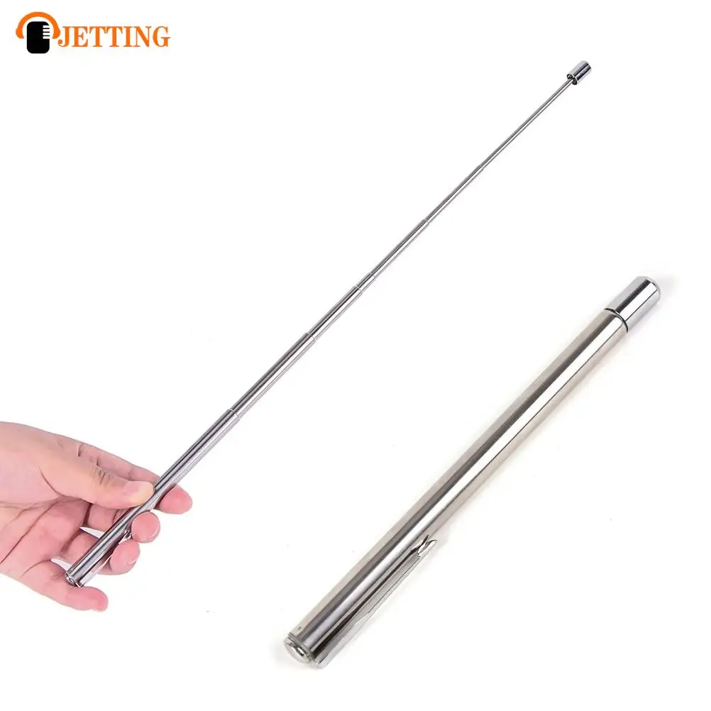 Silver Retractable Handheld Classroom Blackboard Whiteboard Teacher Pointer SP Handheld Retractable Presenter Handheld Pointer