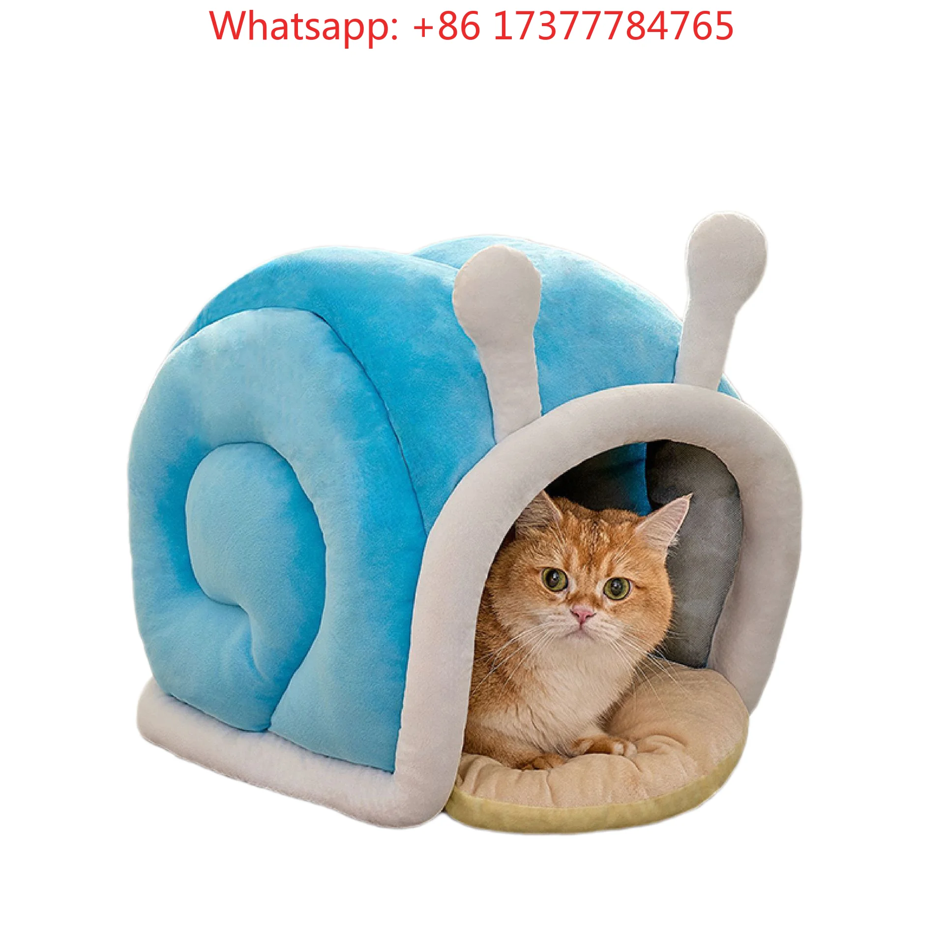 Semi-enclosed Cat Security Nest All Seasons Pet House, Warm Winter Cat Dog Sleeping Bed