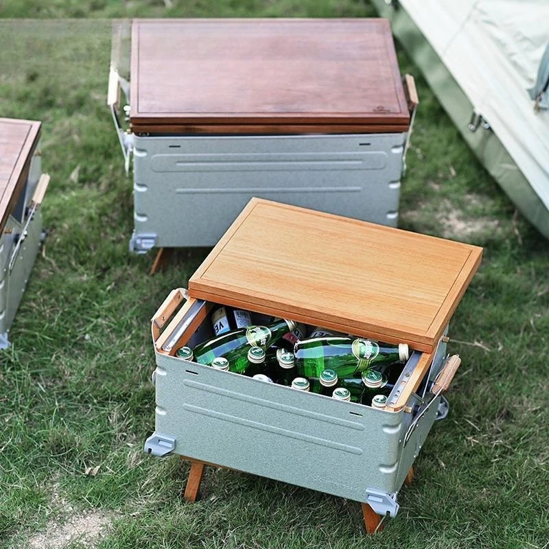 صندوق تخزين مفتوح، لوحة سطح مكتب منزلقة تعمل بالدفع والسحب، خشب الجوز الأسود القابل للطي