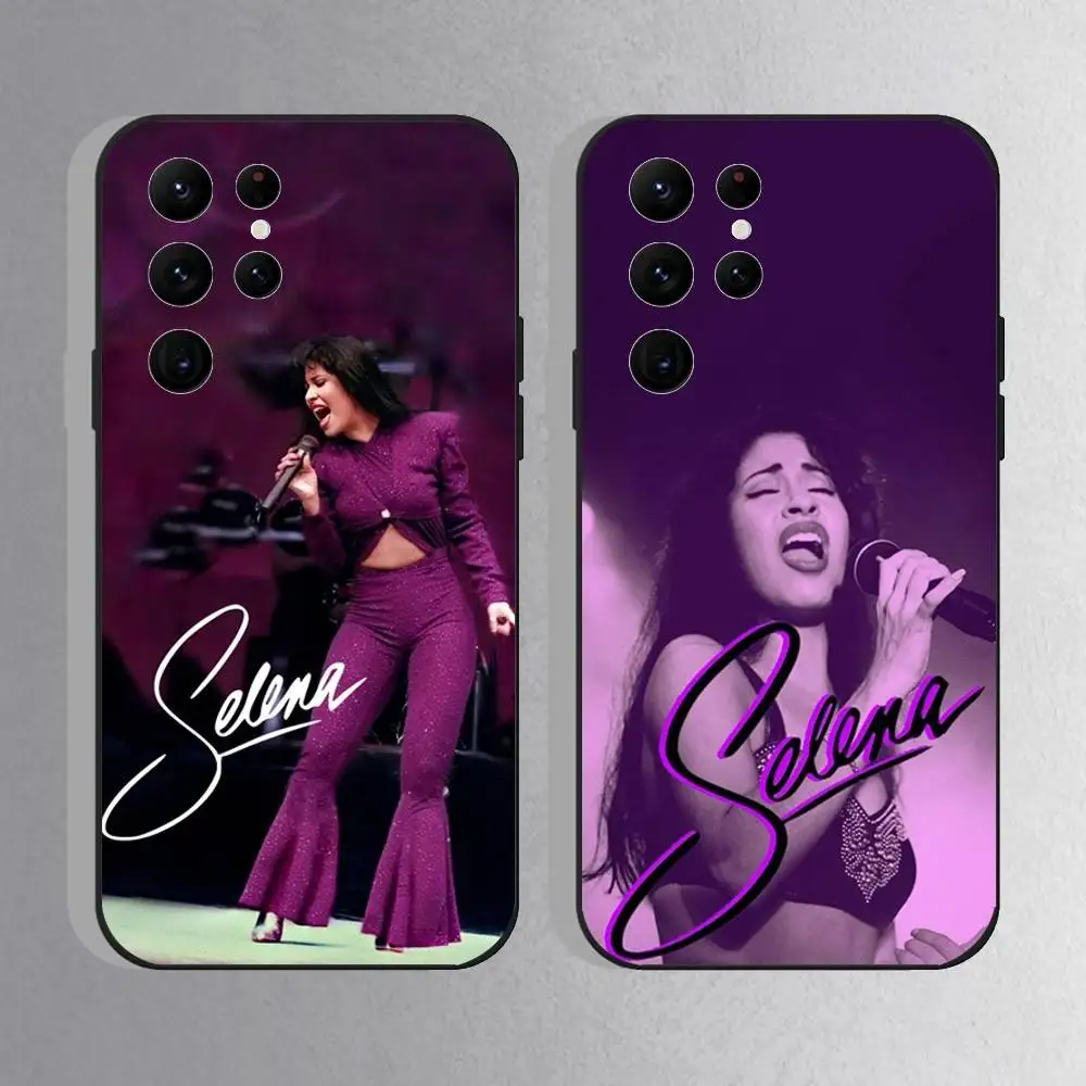 

Selena Quintanilla Dreaming Of You Phone Case For Samsung S25,S24 Ultra,S20,S30 plus,S22 Plus,S23,Ultra 5G Silicone Black Shell