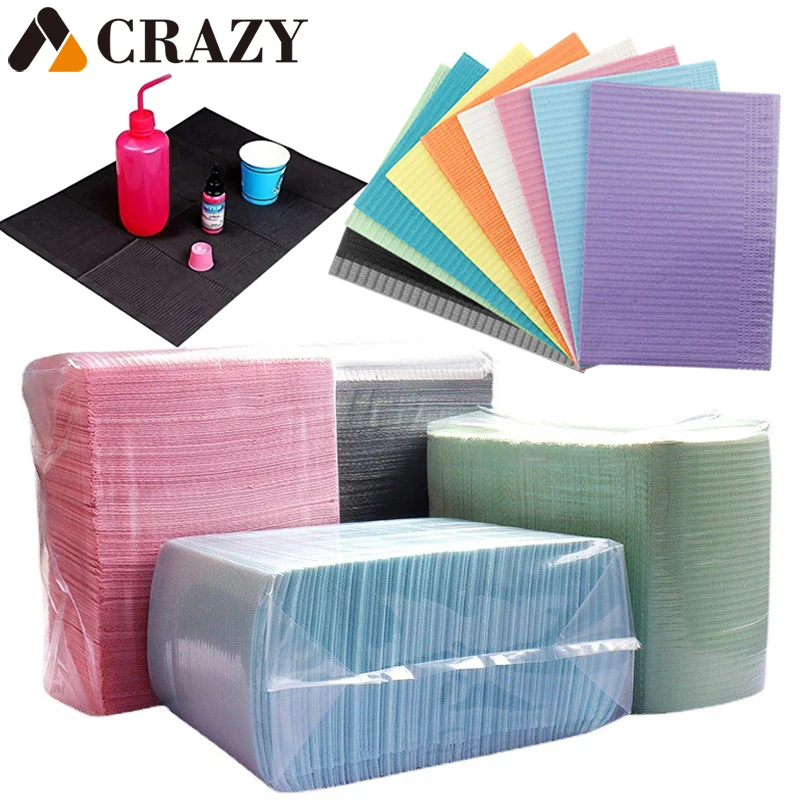 125pcs Disposable Tattoo Clean Pad Tattoo Bibs Table Covers Clean Pad Patient Dental Napkins Tattoo Accessories