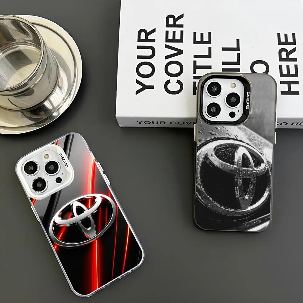 Cool T-Toyo-ta Logo On Trendy Brand MAISTO Phone Case Color Silver Cover For Iphone 16 15 14 13 11 12 Pro Max Xr X Xs 8 7 Plus