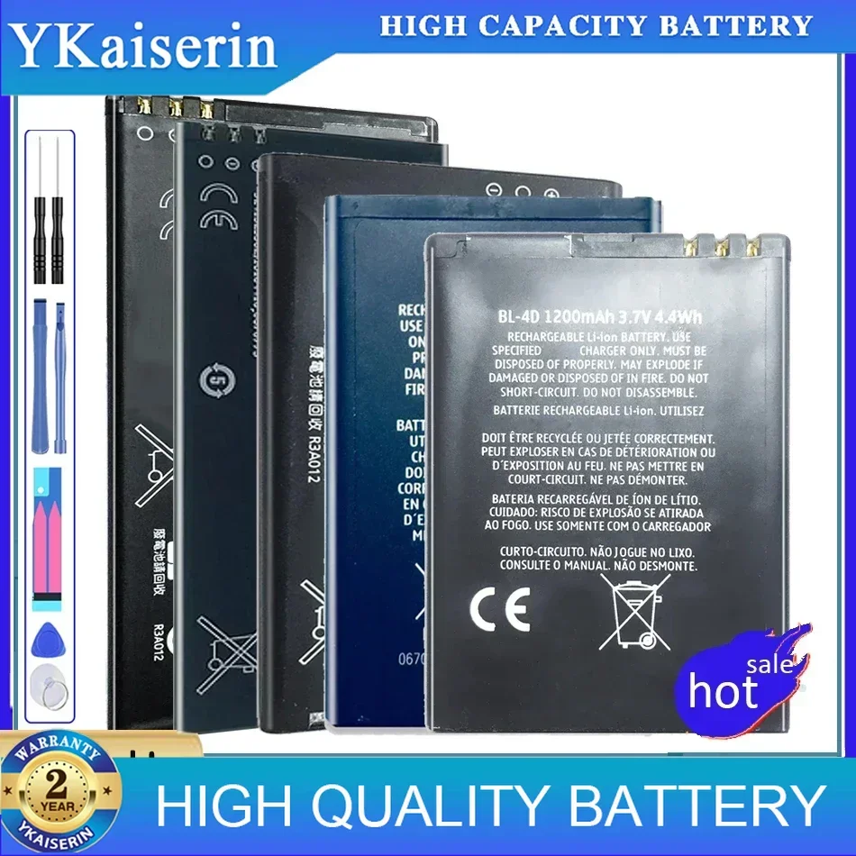 BL-4D BL-4U BL 5C/5CA/5CT/5J BLC-2 BLD-3 BN-06 BP 4GW/4L/6M BV-5J Battery For Nokia N97 E75 N72 1100 5220 X9 3686 920 N73 N8