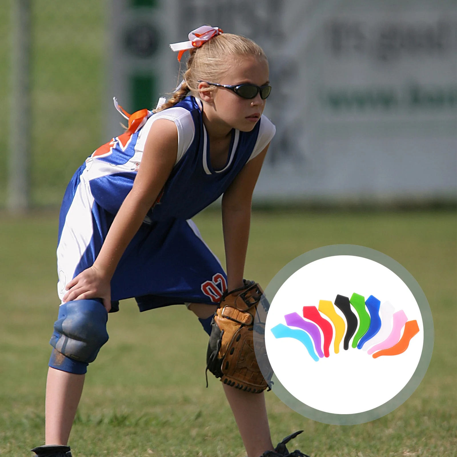 

40Pcs Eyeglass End Tips Anti-Slip Silicone Grips for Glasses Sunglasses Eyewear Comfortable Soft Retainers for Hiking Biking