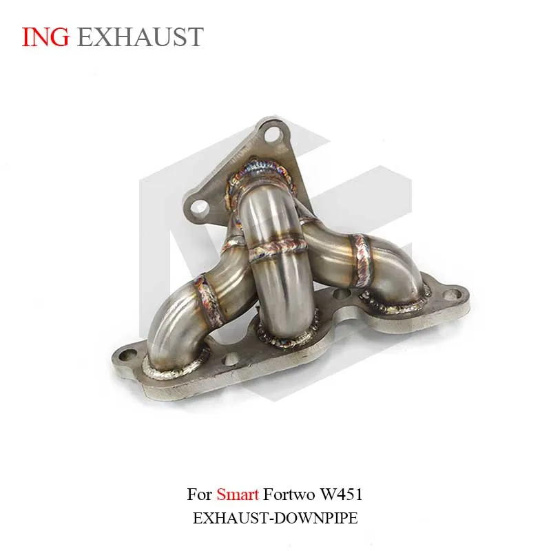 ING Manifold Header exhaust for Smart W451 Fortwo Tube Race Auto High Flow Power Engine Tube Performance Escape System