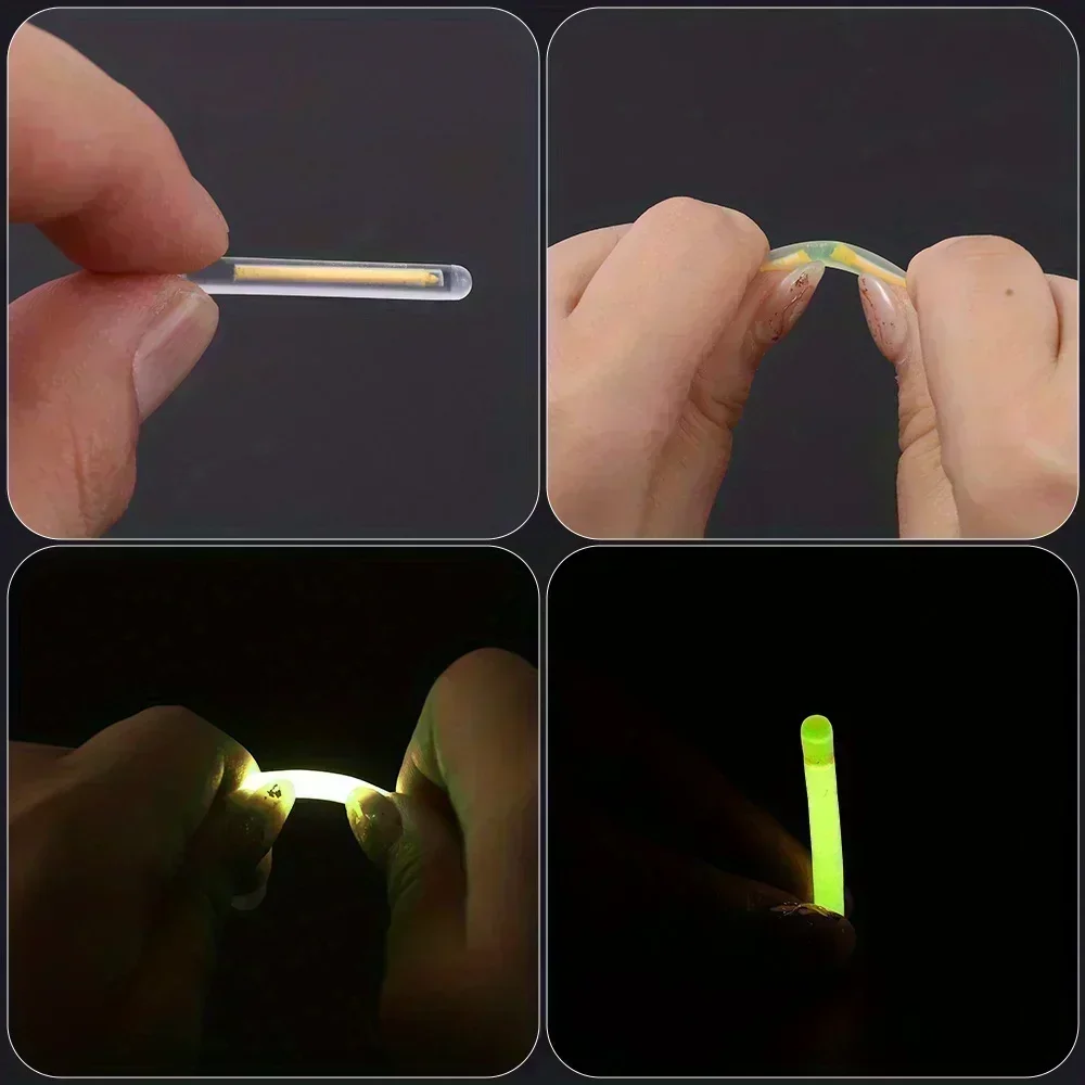 2,5/4,5mm Leuchtstäbe für Angeln, Fluoreszierende Leuchtstäbe für Angelruten, im Dunkeln leuchtende Stäbe, nützliche fluoreszierende Leuchtstäbe zum Angeln – Detail 8