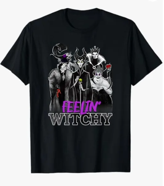 Villains Halloween Feelin' Witchy Group Shot T-Shirt