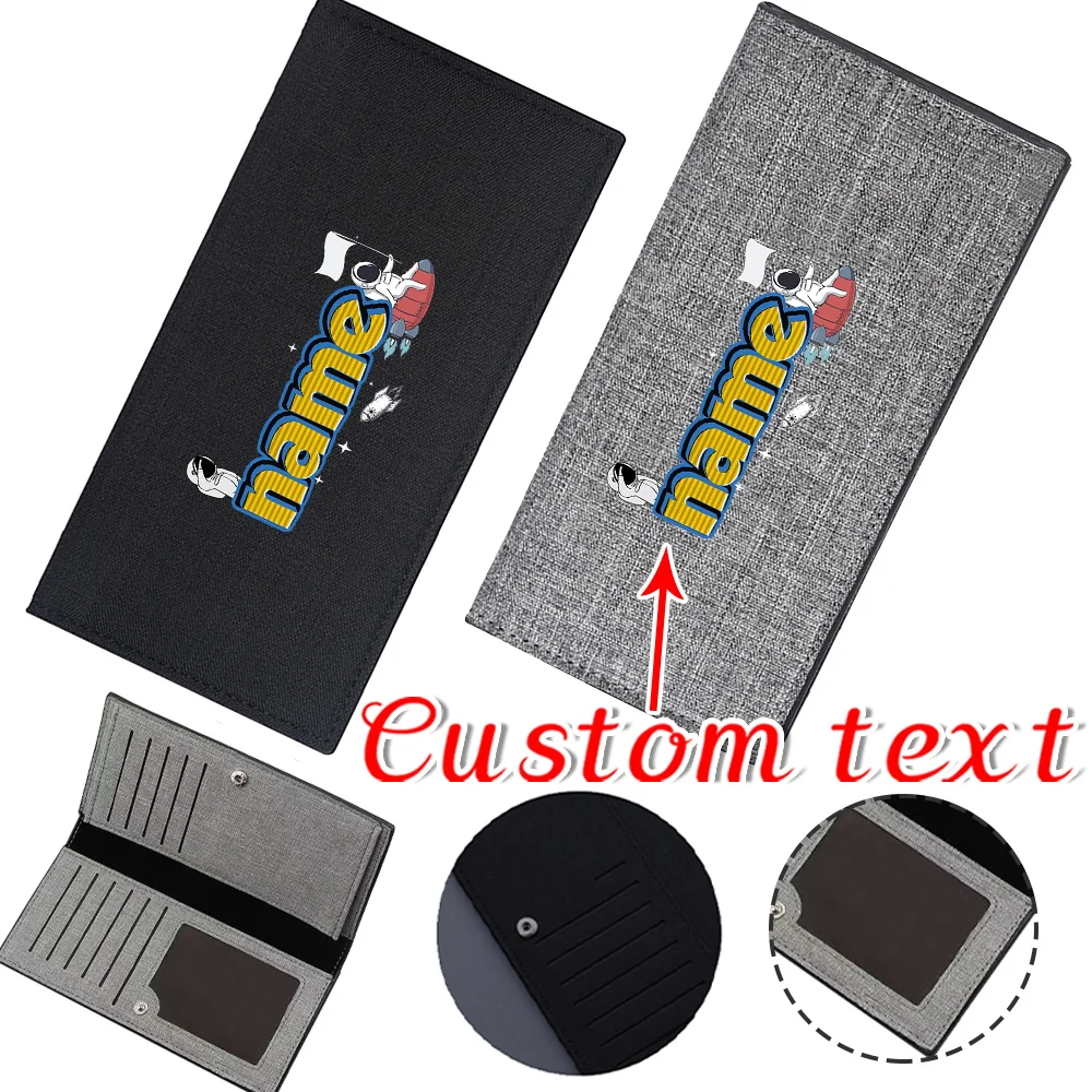 

Customized Name Wallet ID Card Bank Card Multi Functional Storage Bag High Quality Durable Wallet Customized Product