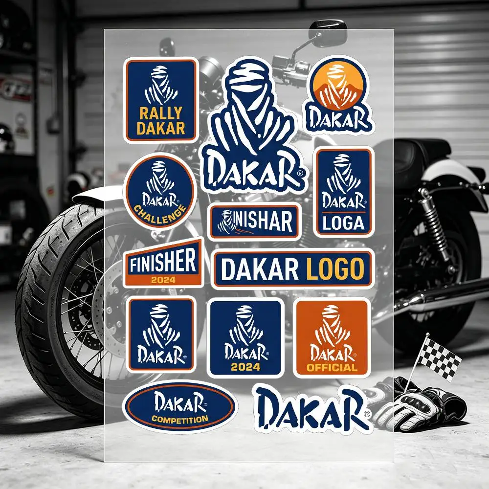 D-Dakar Rally Motorcycle Stickers Car Body Vinyl Stickers Laptop Wall Decals Car Modification Accessories