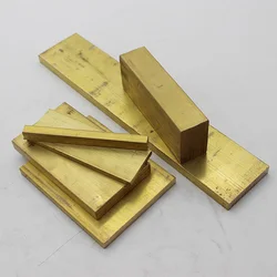 Brass Plate Flat Bar Brass Square Bars Many Sizes For Choice 100mm To 1m Long