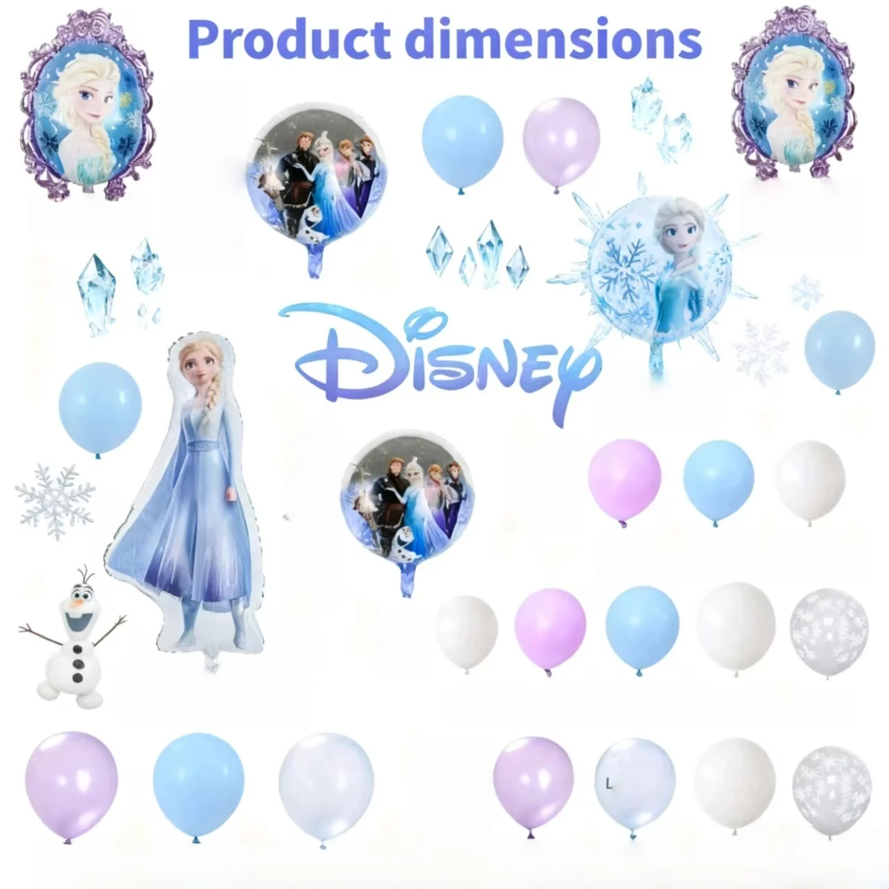

Frozen Mystery Balloon Party Game Supplies DIY Balloon Party Decorations for Birthday Helloween Activities Christmas Events