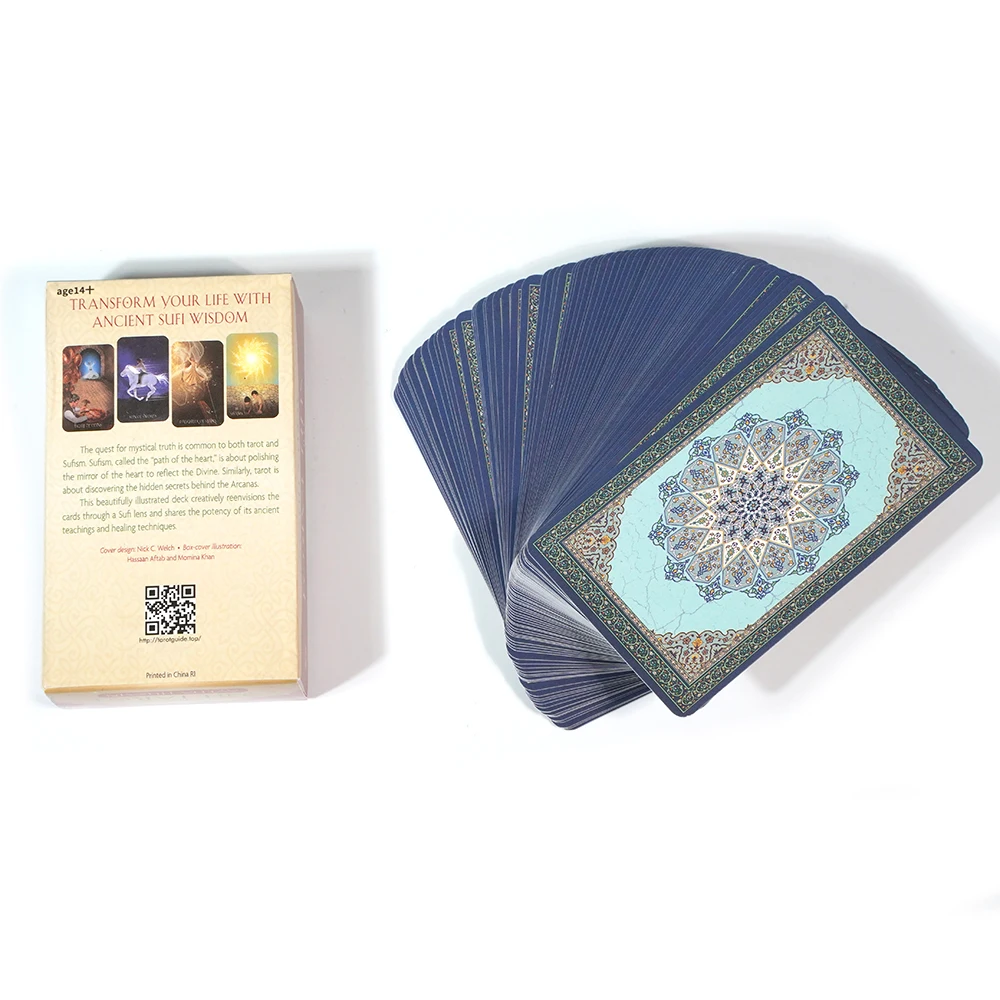 78pcs Cards The Sufi Tarot Deck Heal Your Lifewith AncientSufi Wisdom Inspired by Board Game Family Gathering Party Game