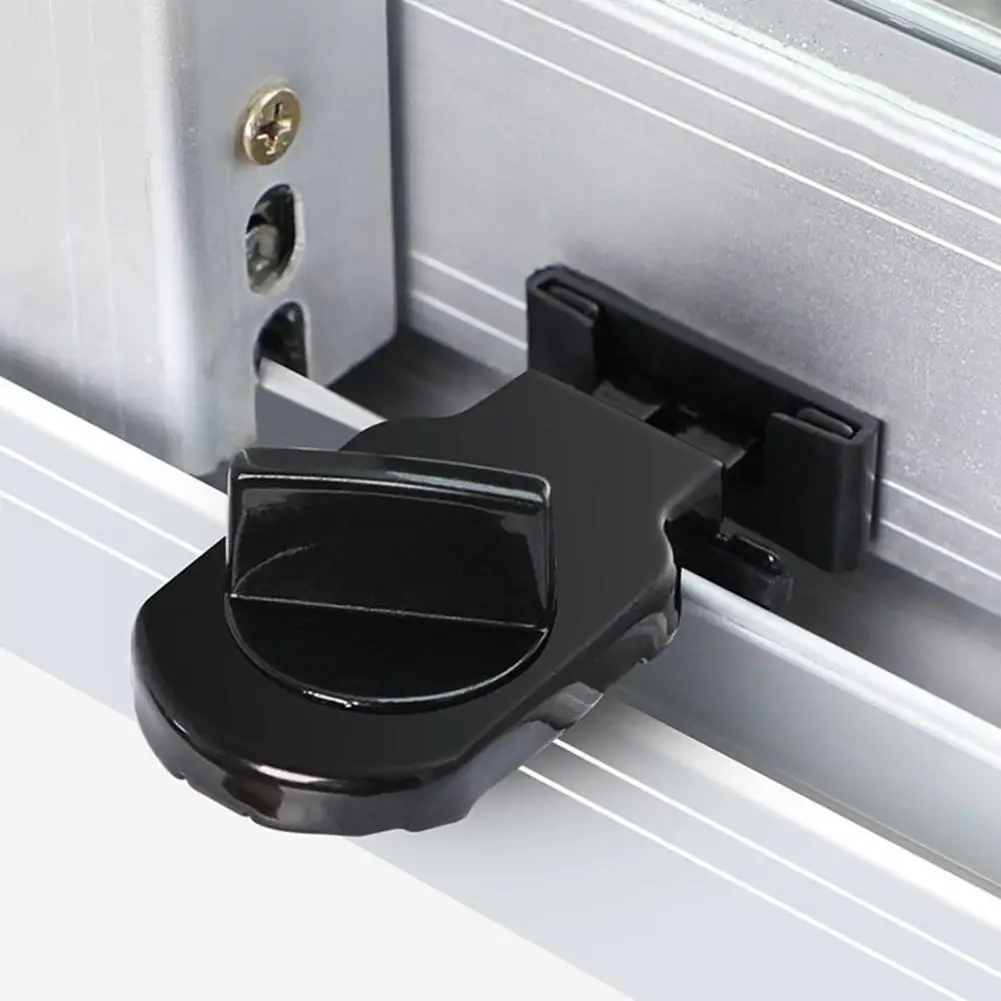 Adjustable Sliding Sash Stopper Cabinet Lock Straps Door Security Anti-theft Lock Window Sliding Doors Lock Accessories