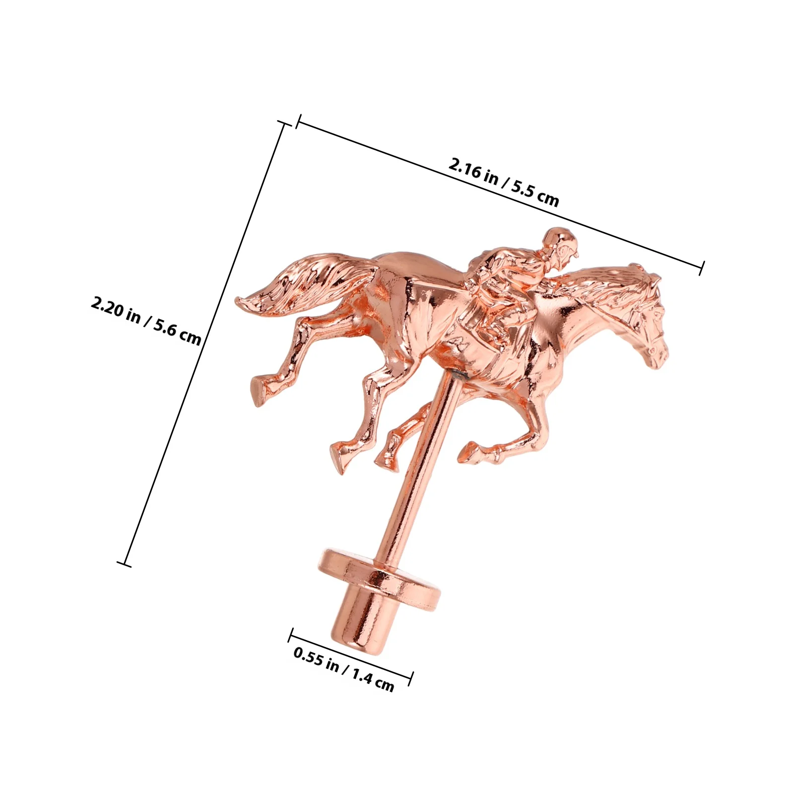 Elegant gelegeerd metalen paard voor racebordspel Vervangingsstukken Vakmanschap Racing Game-accessoire voor volwassenen