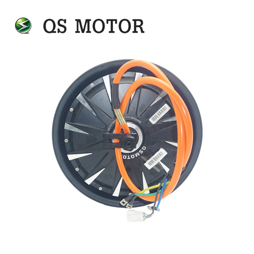 QSMOTOR QS260 3000W 12x3.5 Inch V1.1 High Performance BLDC Hub Motor 72V Rated 840rpm with Hall Sensor for E-Scooter