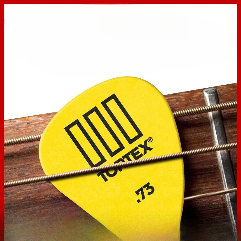 Dunlop Colored Folk Rhyme, Electric Wood Guitar Paddle, Frosted Non Slip Sweeping String Bullet Piece, Six Pack