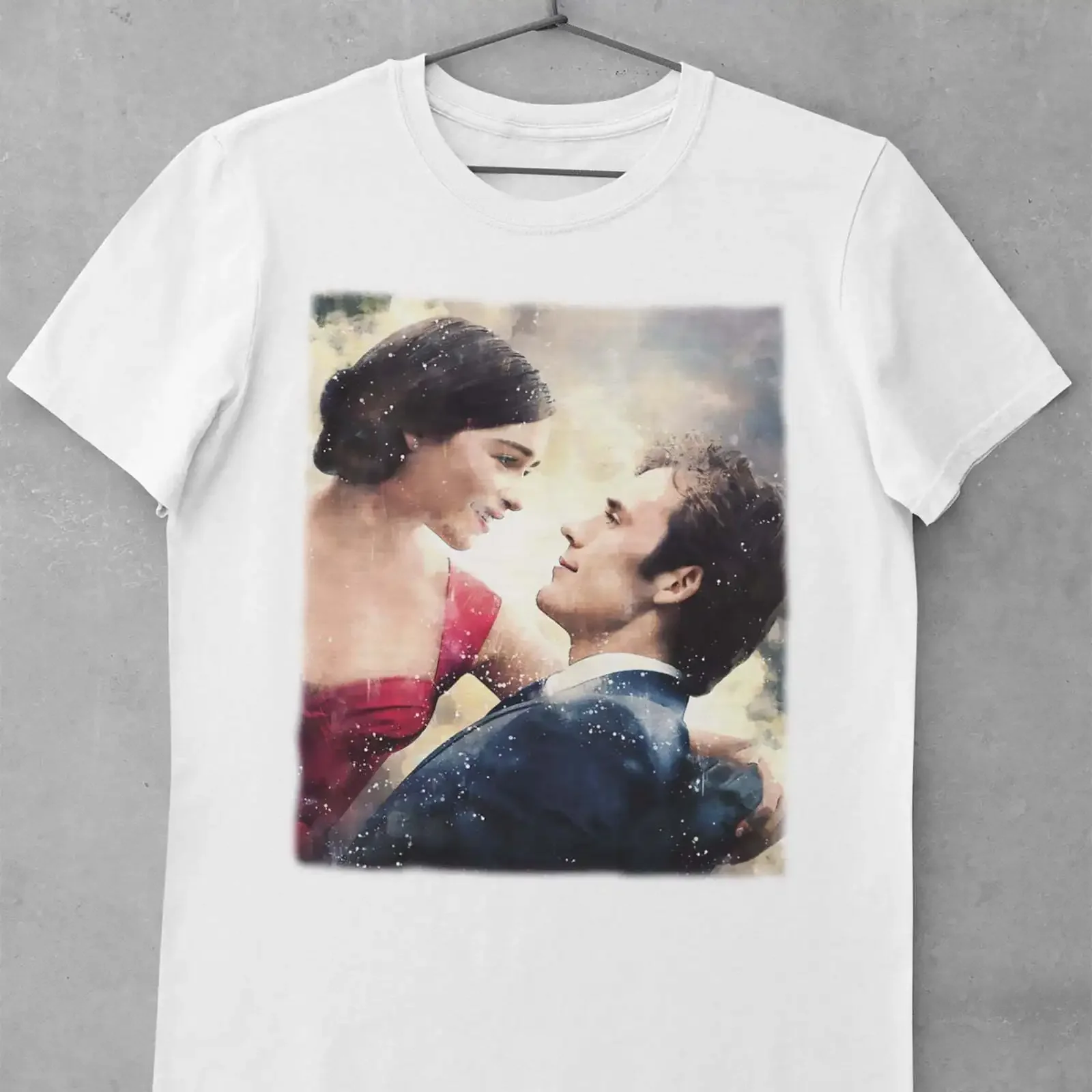 Vintage Retro Me Before You Emilia Clarke Sam Claflin Movie Fan Art T Shirt S