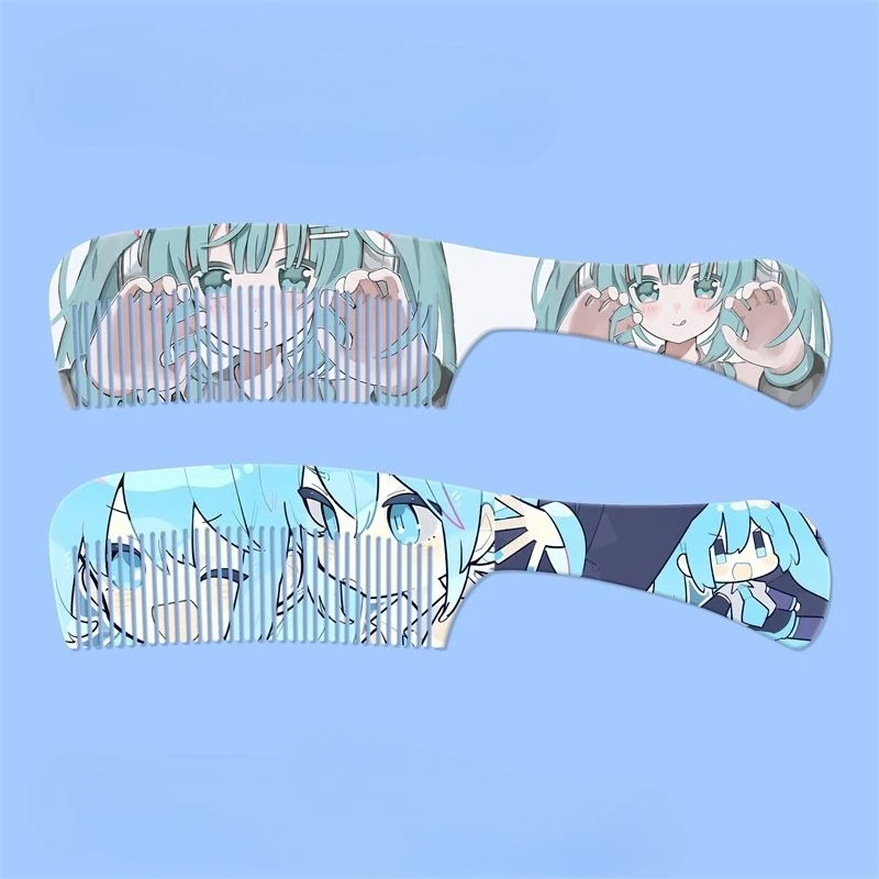 

Hatsune Miku Animation Kawaii Static Household Tight Hair Cute Cartoon Portable Female Long Hair Student Dormitory Comb Gift