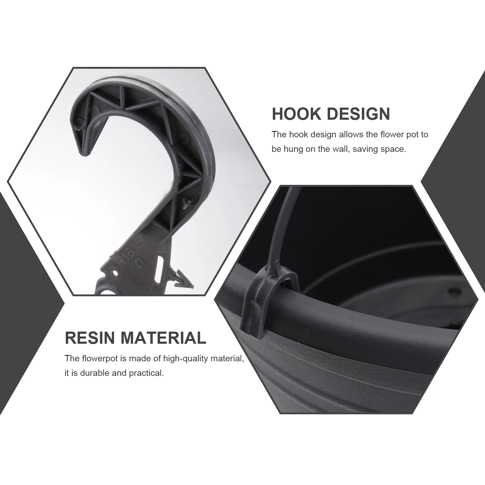 

Hanging Flowerpot Indoor Outdoor Modern Space-Saving Balcony Garden Chlorophytum Holder Plant Pot Gardening Decorative Pots