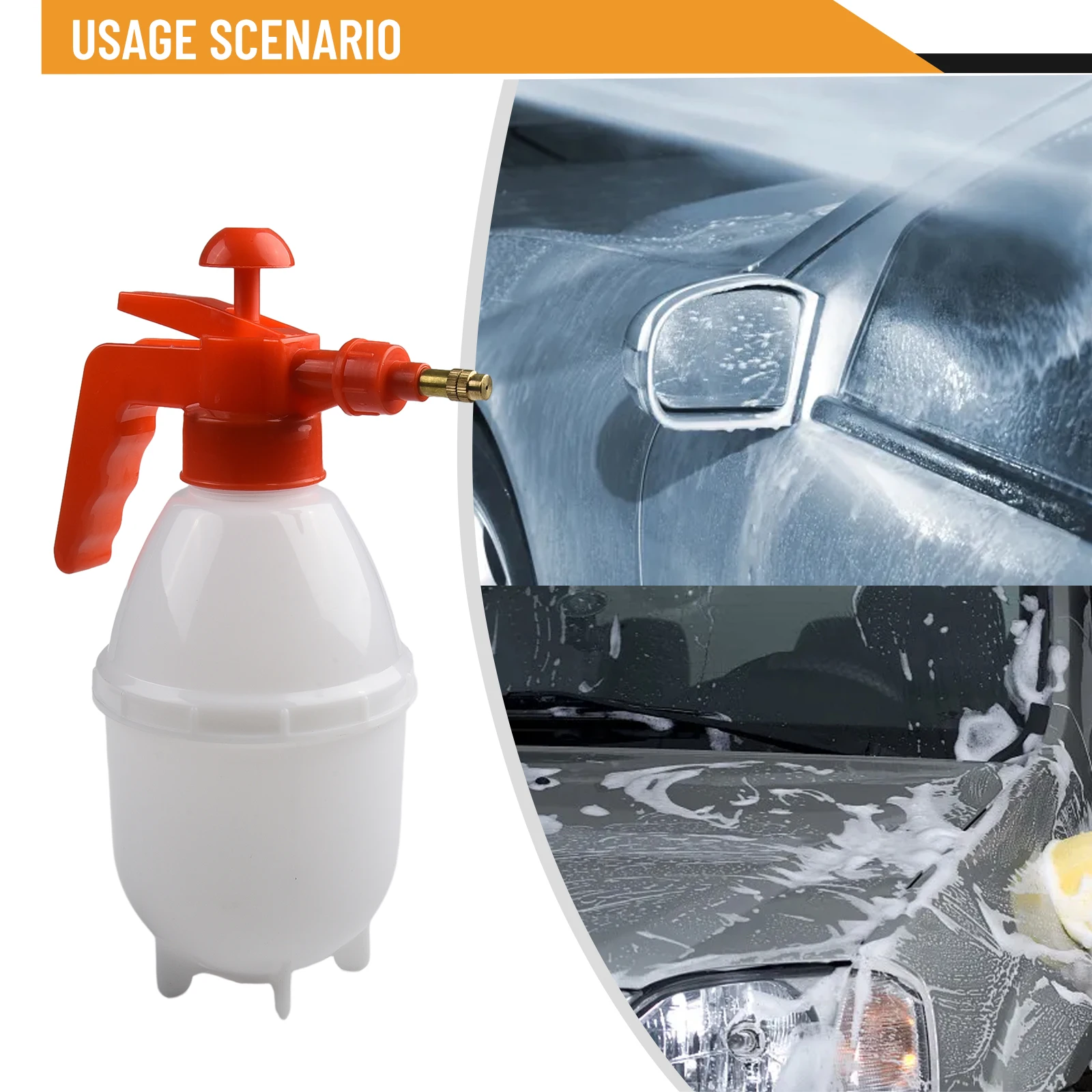 

1PC 0.8L Car Washing Pressure Spray Pot Hand Pump Pressure Sprayer Bottle Pressurized Spray Water Gardening Tools