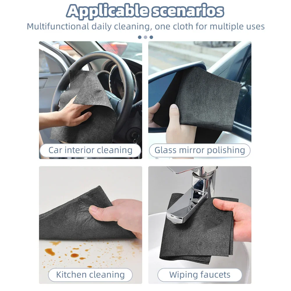 Thickened Cleaning Cloth Microfiber Washing Rags Absorbent Use for Windows Mirrors Car Windshields No Watermark Cleaning Tool