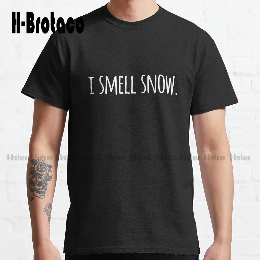 I Smell Snow | Playful White Font Classic T-Shirt Gilmore Girls Shirt Dress Fashion Creative Leisure Funny T Shirts Xs-5Xl New