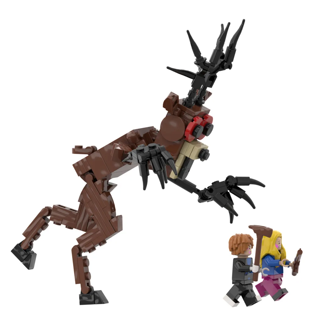 مجموعة مكعبات بناء غزال الغابة الجديدة 99 ليلاً، 99 ليلة في كتل غزال الغابة للأولاد ألعاب عيد الميلاد هدايا عيد الميلاد