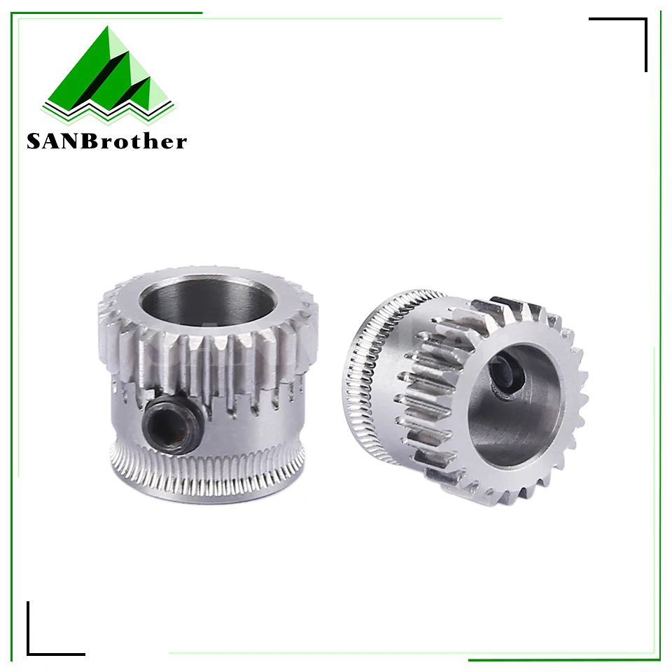 V2.0 gear kit Hardened steel nickel plated Compatible Valentenay Gear with v2.0 Extruder 3d printer