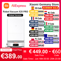 Xiaomi Robot Vacuum X20 Pro Global Version Voice Control Automatic Dust Collection Whole House Scan Hair Liquid Cleaning