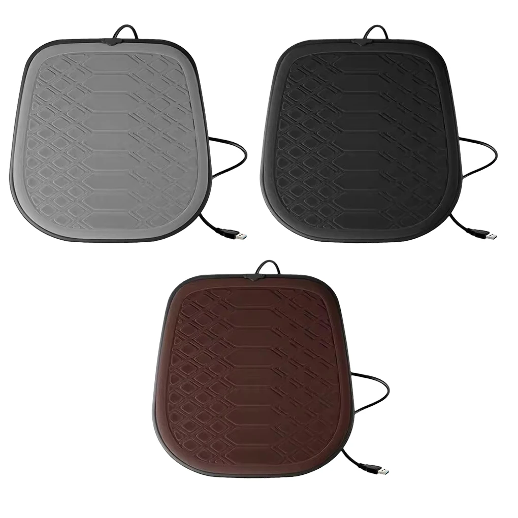 USB ساخنة غطاء مقعد السيارة قابل للتعديل درجة الحرارة مقعد لوحة التدفئة مع كابل يو اس بي سيارة ساخنة وسادة مقعد الشتاء الاحترار