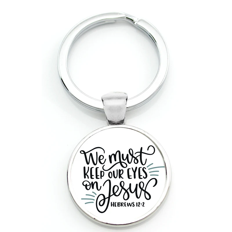 Mental Keyring Keychain Printed Bible Quote - Jesus Christians Religion Sayings -For Prayer Faith Belief Key Chain Key Ring