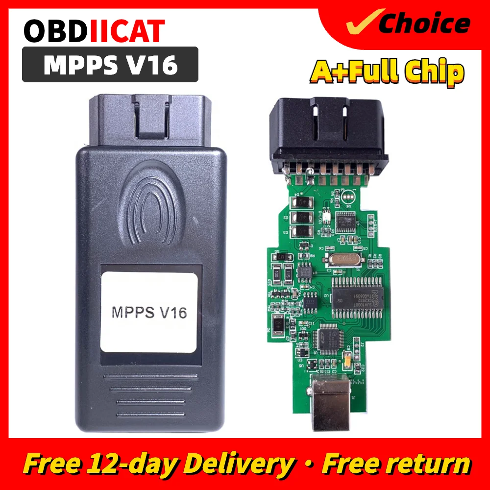 Auto ECU ReadingTool Mpps V21 V13 V16 V18 Connect To Car ThroughOBD Interface Read ECU Data With Breakout Tricore Cable Car Tool