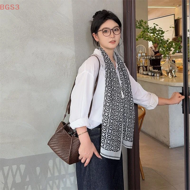 Polka-Dot-Schal im neuen Stil, hochwertige, vielseitige Banddekoration, Halswärmer, Halstuch, Schal, Seidenschal