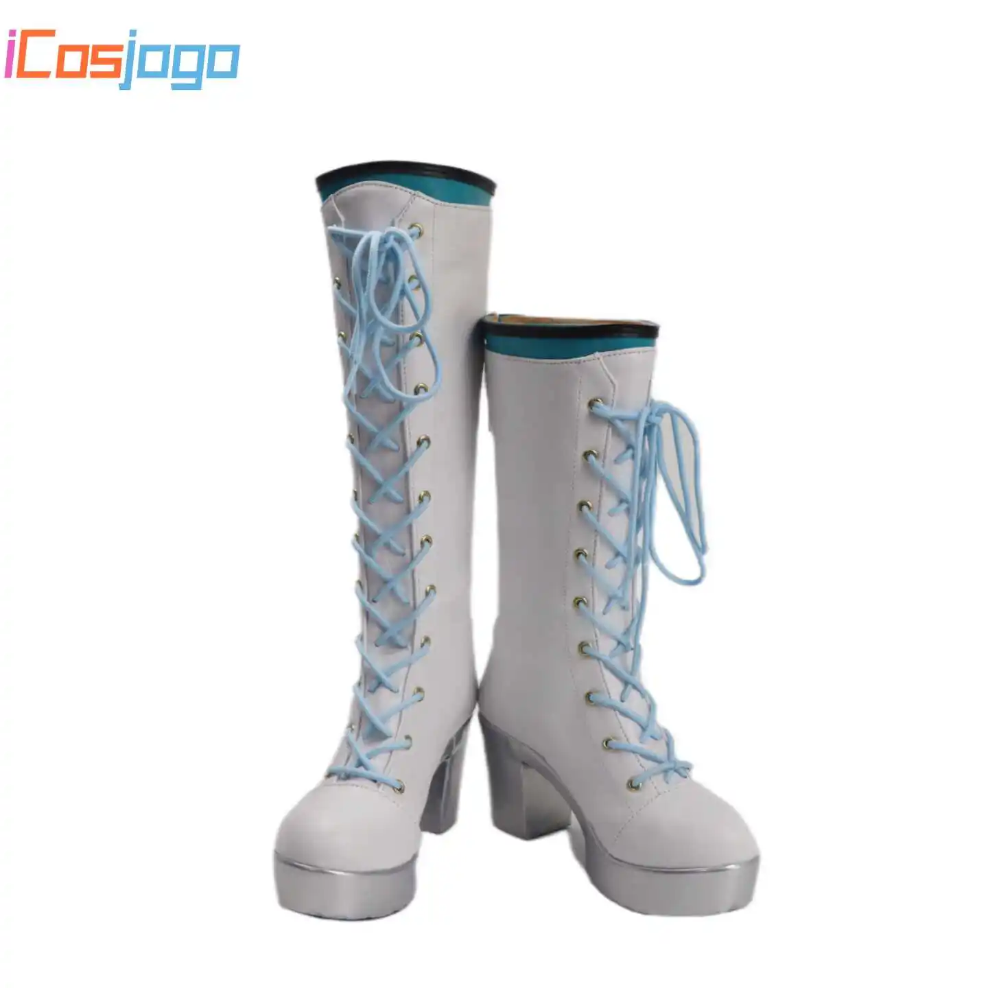 IdProject Sekai Colorful Stage! Shiraishi An Cosplay Shoes Halloween Carnival Boots PU Leather Shoes Cosplay Costume Prop