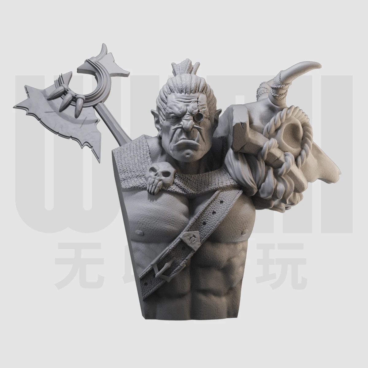 1/10 660 bust fantasy GK resin white mold handmade model