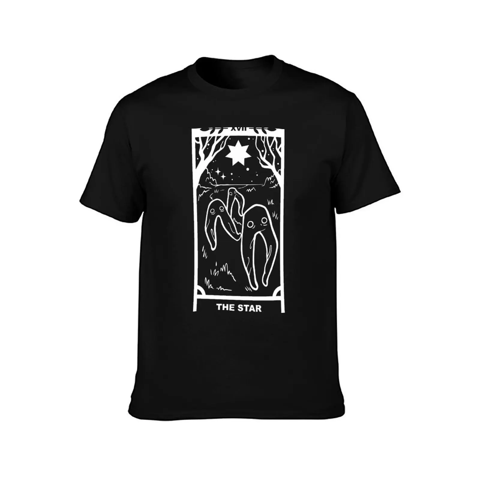 Fresno Nightcrawlers x The Star Tarot Card - White Lines T-Shirt Comfort Stretch Tee Shirt T-Shirt